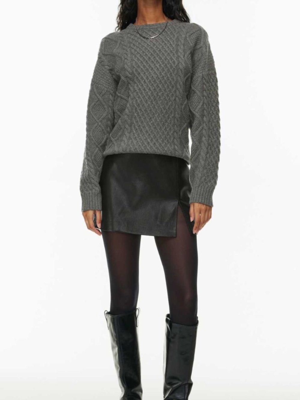 Aritzia Sunday Best Tatiana Skirt High-waisted vegan leather mini skirt